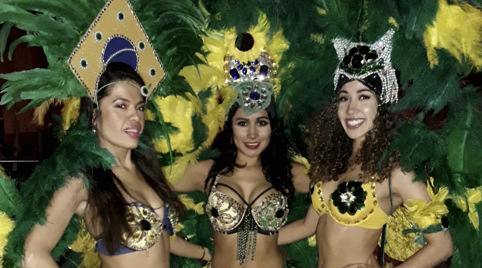 Caribische sambashow, samba show, sambadans